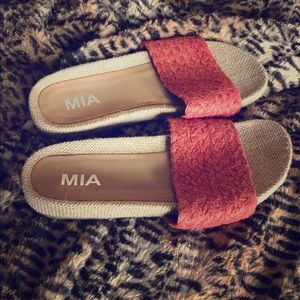 MIA Orange Sandals-Size 7